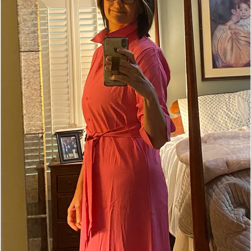 Beautiful pink shirt dress
